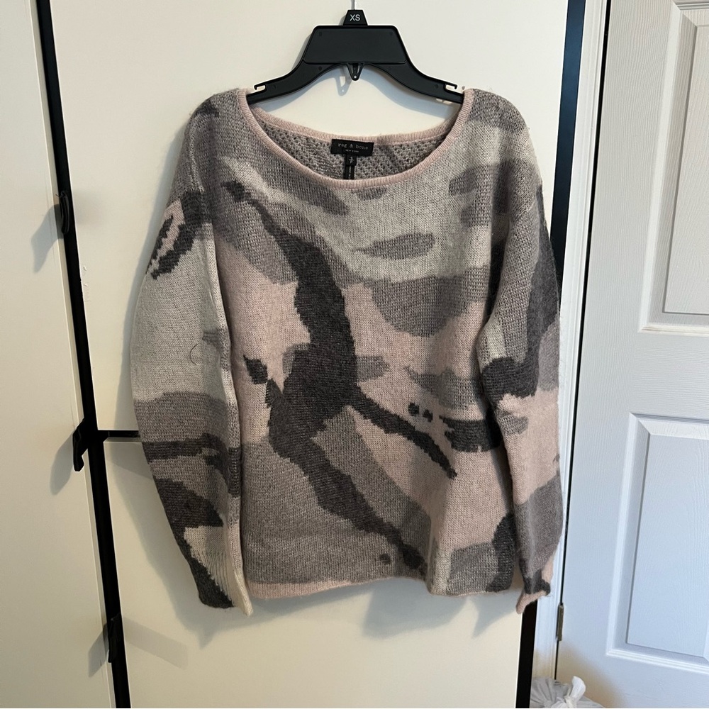 Rag and bone camo sweater